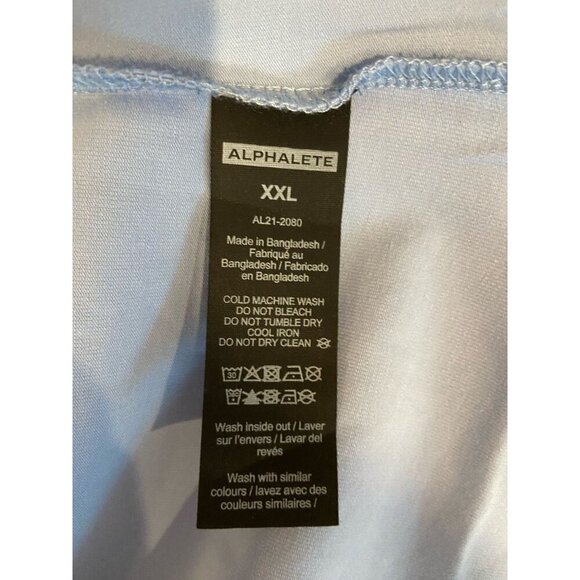 NWT Alphalete Short Sleeve T Shirt Lifestyle Fit Blue Size XXL New - Picture 4 of 4